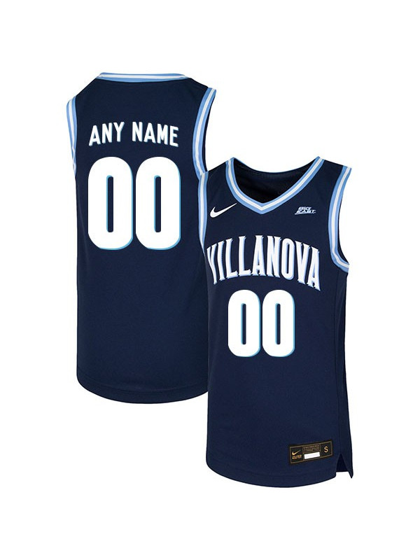 Mens Youth Villanova Wildcats Custom Nike 2018 Navy College Basketball Game Jersey