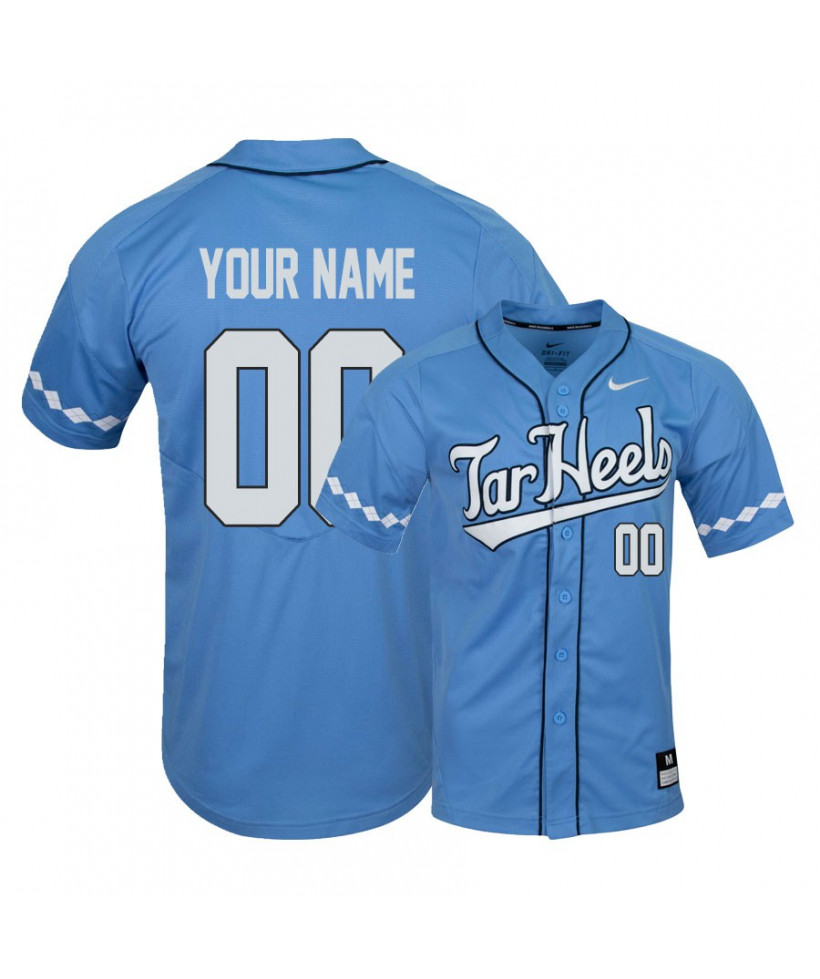 Men's North Carolina Tar Heels Custom Nike Blue 2020 Tar Heels Baseball Jersey