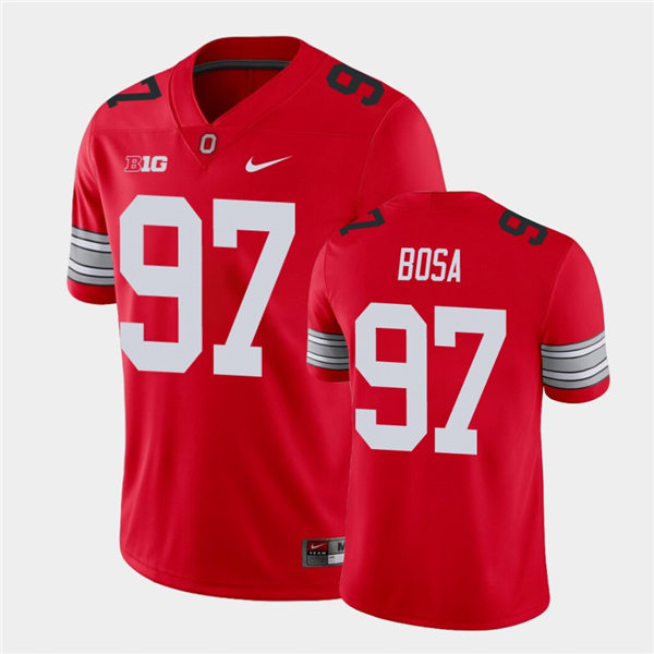 Men's Ohio State Buckeyes #97 Nick Bosa Nike Scarlet Retro Football Jersey