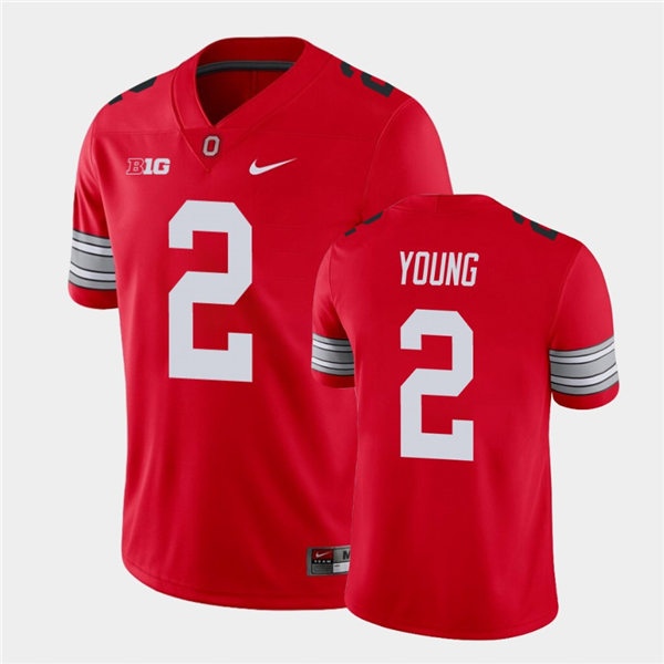 Men's Ohio State Buckeyes #2 Chase Young Nike Scarlet Retro Football Jersey