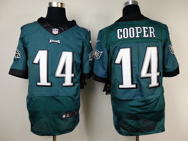 Men's Philadelphia Eagles #14 Riley Cooper 2014 Green Nik Elite Jersey