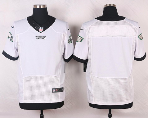 Mens Nike NFL Elite Jersey Philadelphia Eagles Blank White