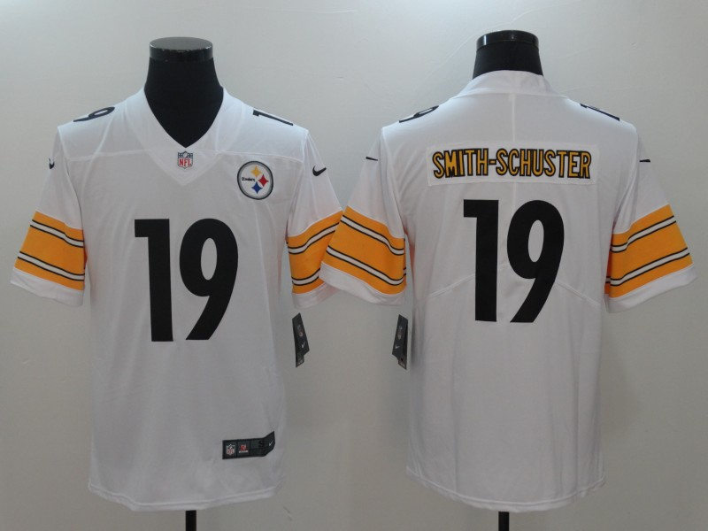 Men's Pittsburgh Steelers #19 JuJu Smith-Schuster Nike White Game Football Jersey