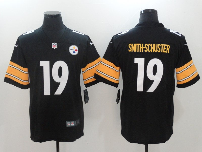 Men's Pittsburgh Steelers #19 JuJu Smith-Schuster Nike Black Limited Football Jersey