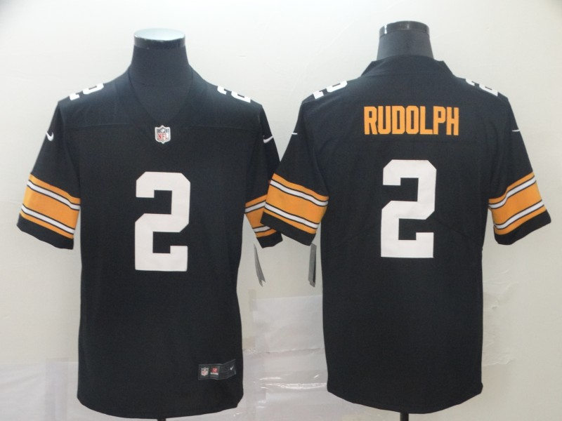 Men's Pittsburgh Steelers #2 Mason Rudolph Nike Black Alternate Football Jersey