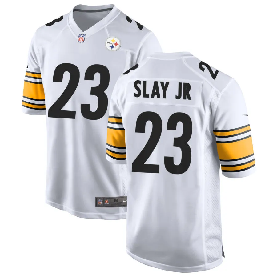 Youth Pittsburgh Steelers #23 Darius Slay Jr Nike White Vapor F.U.S.E. Limited Jersey