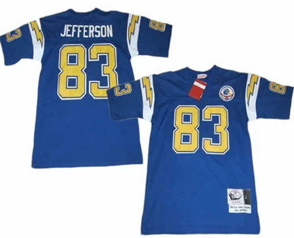 Men's San Diego Chargers #83 John Jefferson 1980 Powder Blue Throwback Jersey