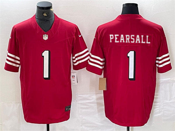 Youth San Francisco 49ers #1 Ricky Pearsall Nike Scarlet Alternate Limited Jersey