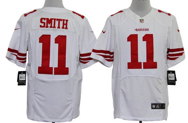 Men's San Francisco 49ers #11 Alex Smith White Nike Elite Jersey