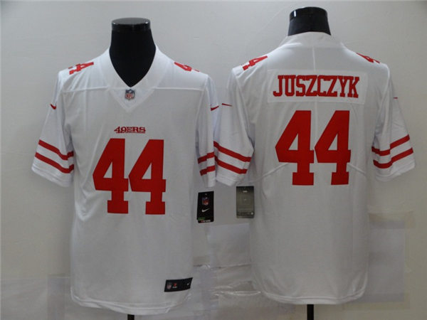 Men's San Francisco 49ers #44 Kyle Juszczyk Nike White Vapor Limited Player Jersey