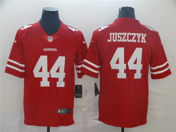 Men's San Francisco 49ers #44 Kyle Juszczyk Nike Scarlet Vapor Limited Player Jersey