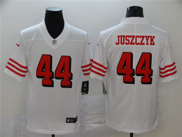 Men's San Francisco 49ers #44 Kyle Juszczyk Nike White Vapor Untouchable Color Rush Limited Player Jersey