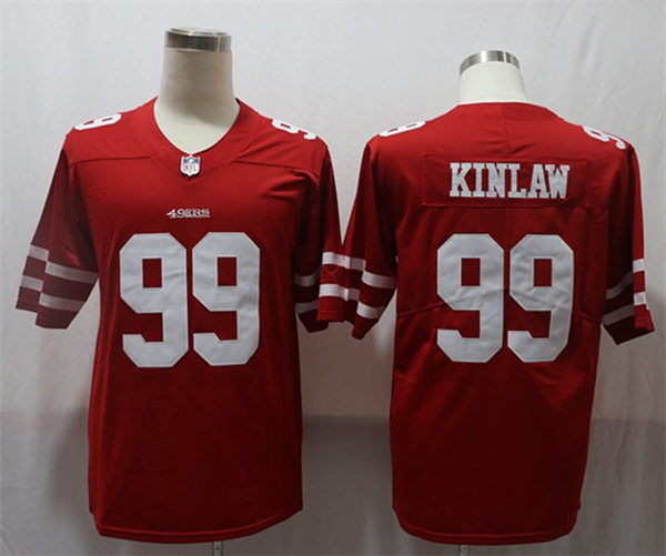 Men's San Francisco 49ers #99 Javon Kinlaw Nike Scarlet Vapor Limited Player Jersey
