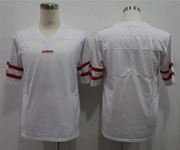Men's San Francisco 49ers Blank Nike White Vapor Limited Team Jersey