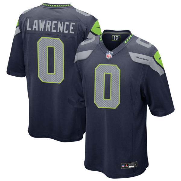 Men's Seattle Seahawks #0 DeMarcus Lawrence Nike Navy Team Color Vapor F.U.S.E. Limited Jersey