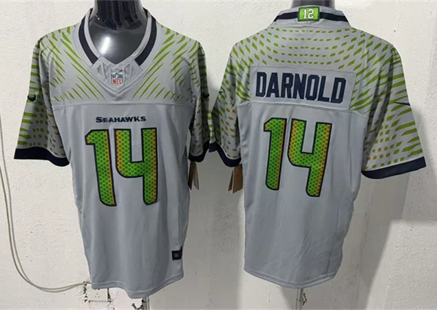 Men's Seattle Seahawks #14 Sam Darnold Nike Vapor F.U.S.E. Limited Soundwaves Rivalry Series Jersey