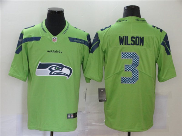 Men's Seattle Seahawks #3 Russell Wilson Nike Team Icon Jersey 