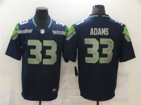 Men's Seattle Seahawks #33 Jamal Adams Nike College Navy Team Color Vapor Limited Jersey