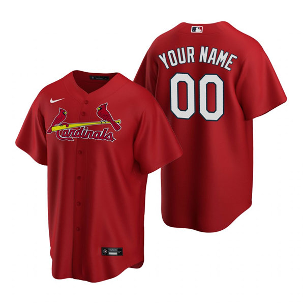 Men's St.Louis Cardinals Custom Nike Red Cool Base Jersey