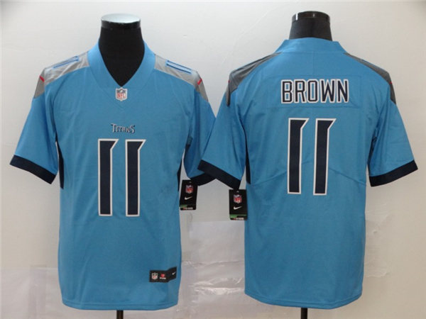 Men's Tennessee Titans #11 A. J. Brown Nike Light Blue Vapor Untouchable Limited Jersey