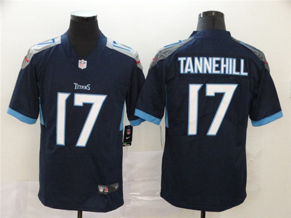 Men's Tennessee Titans #17 Ryan Tannehill Nike Navy Vapor Untouchable Limited Jersey