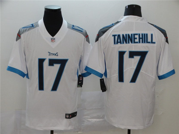 Men's Tennessee Titans #17 Ryan Tannehill Nike White Vapor Untouchable Limited Jersey