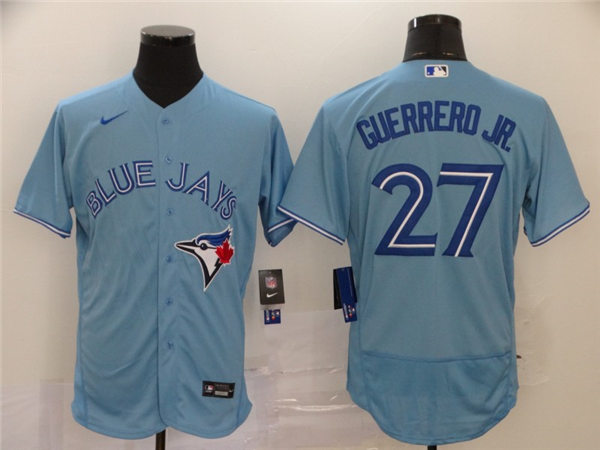 Men's Toronto Blue Jays #27 Vladimir Guerrero Jr Nike Powder Blue Alternate Flex Base Jersey