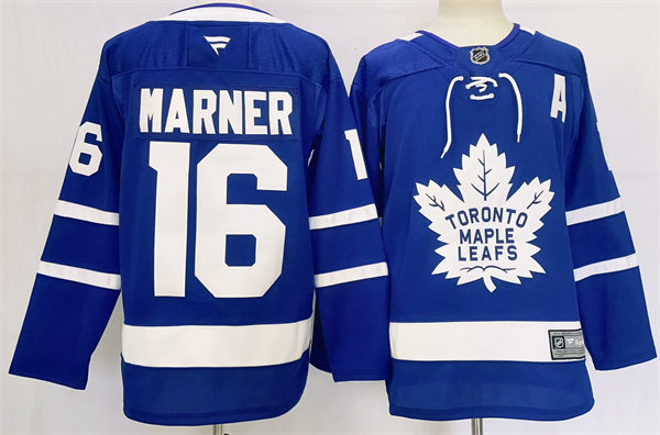 Mens Toronto Maple Leafs #16 Mitchell Marner Fanatics Home Blue Premium Player Jersey