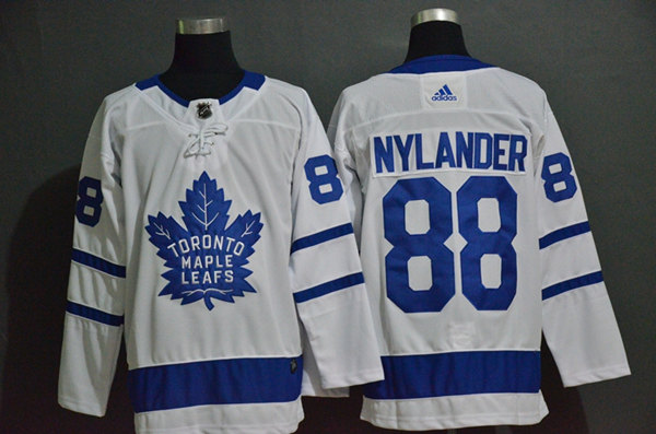 Men's Toronto Maple Leafs #88 William Nylander adidas Away White Player Jersey