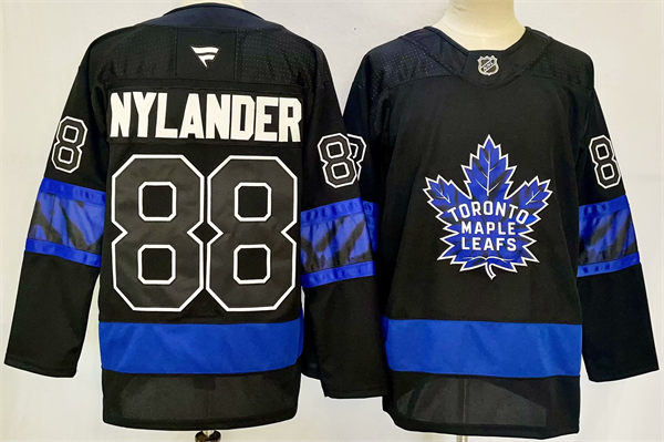 Men's Toronto Maple Leafs x drew house #88 William Nylander Fanatics Black Alternate Reversible Next Gen Jersey