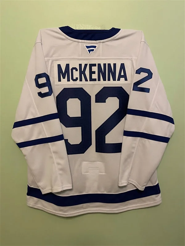 Men's Toronto Maple Leafs #92 Gavin McKenna Fanatics Away White Player Jersey
