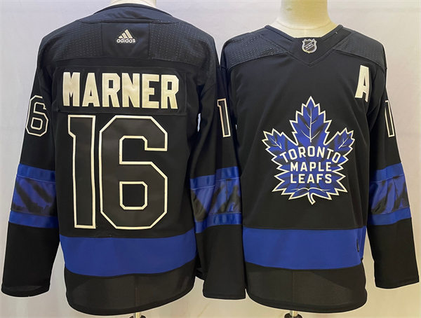 Men's Toronto Maple Leafs x drew house #16 Mitchell Marner Adidas Black Alternate Reversible Next Gen Jersey