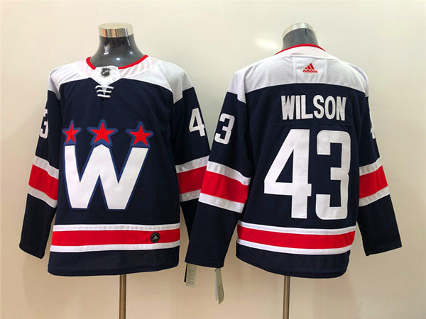 Men's Washington Capitals #43 Tom Wilson Navy Third Adidas NHL Jersey