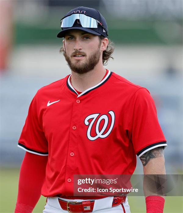 Mens Washington Nationals #3 Dylan Crews Nike Red Alternate Elite Player Jersey