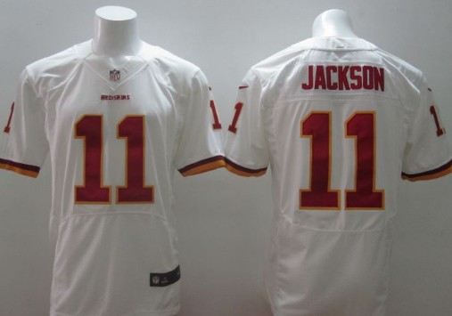 Men's Washington Redskins #11 DeSean Jackson White Nik Elite Jersey