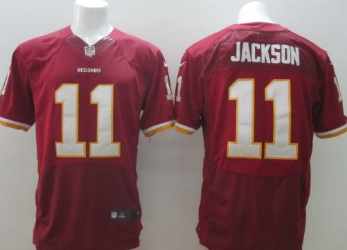 Men's Washington Redskins #11 DeSean Jackson Red Nik Elite Jersey