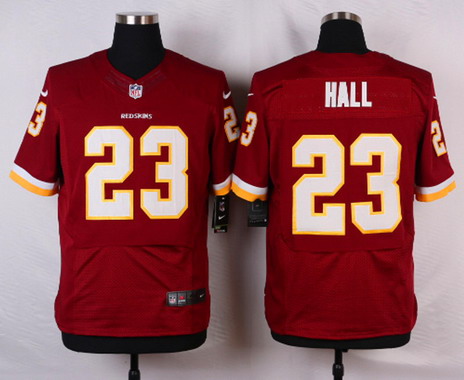 Nike Washington Redskins #23 DeAngelo Hall Red Elite Jersey