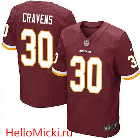 Men's Washington Redskins #30 Su'a Cravens Burgundy Red Team Color Nike Elite Jersey