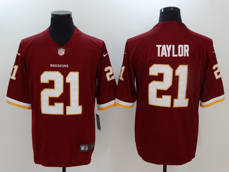 Men's Washington Redskins Retired Player #21 Sean Taylor Nike Burgundy Game Football Jersey