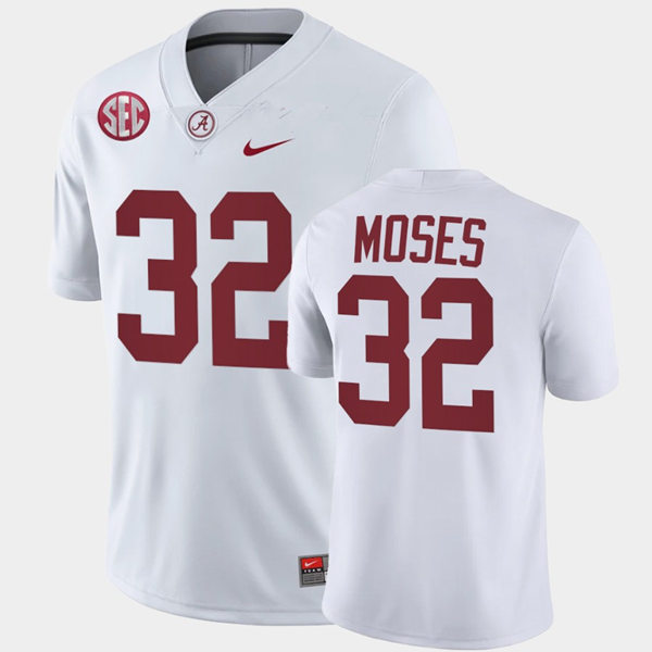 Dylan Moses Alabama Crimson Tide Men's Jersey - #32 NCAA White Game
