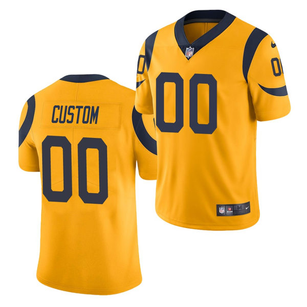 Women's Custom Los Angeles Rams Nike Royal Color Rush Limted Lady Personal Football Jersey