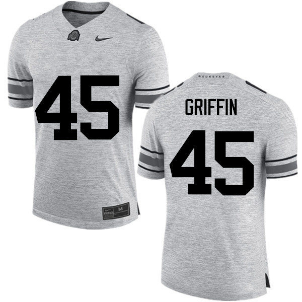 Men Ohio State Buckeyes #45 Archie Griffin Heather Gridiron Gray II College Football Limited Jerseys