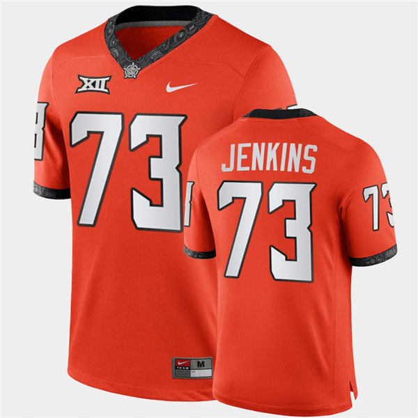 Men's Oklahoma State Cowboys #73 Teven Jenkins Nike Orange College Football Jersey