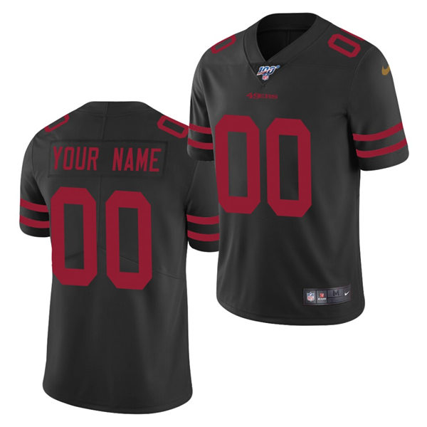 Mens San Francisco 49ers Custom Bryant Young Jeff Ulbrich Joe Perry Woody Peoples Mike Walter Harris Barton Nike Black Limited Jersey