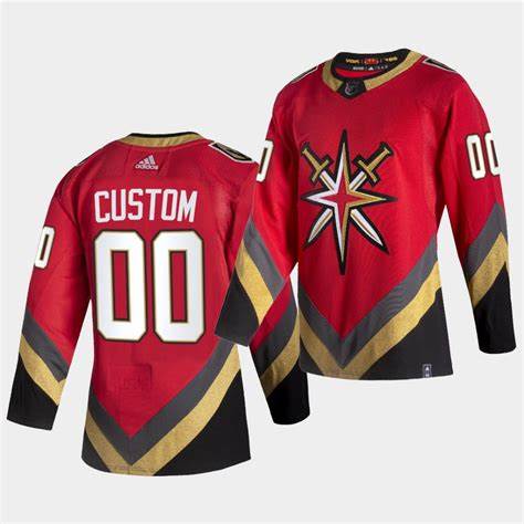 Men Vegas Golden Knights Custom 2021 Season Reverse Retro  Jersey