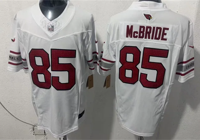 Mens Arizona Cardinals #85 Trey McBride White Vapor F.U.S.E. Limited Jersey
