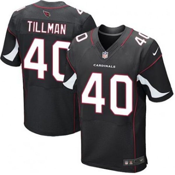Men's Arizona Cardinals Retired Player #40 Pat Tillman Nike Alternate Black Vapor Limited Jersey