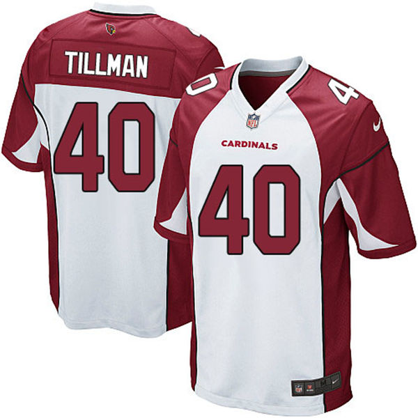 Men's Arizona Cardinals Retired Player #40 Pat Tillman Nike White Vapor Limited Jersey