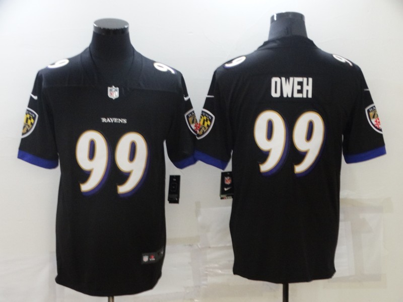 Men's Baltimore Ravens #99 Odafe Oweh Nike Black Vapor Untouchable Limited Jersey