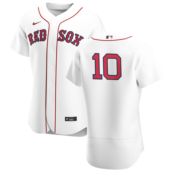 Mens Boston Red Sox #10 Trevor Story Nike White Home FlexBase Jersey